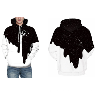 Black and White Spray Painting Hoody